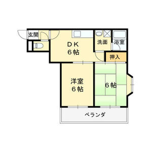 2DK 間取り図