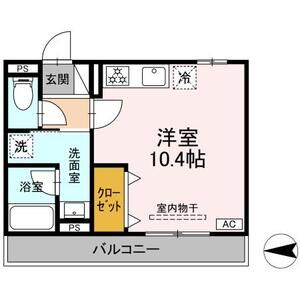 ワンルーム 間取り図