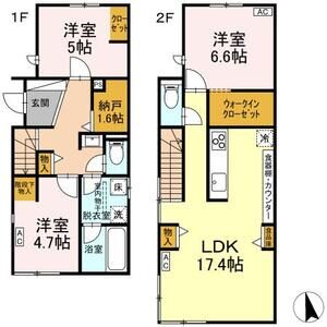 3LDK 間取り図