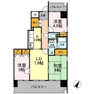 3LDK 間取り図