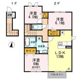 3LDK 間取り図