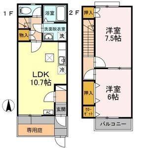 2LDK 間取り図