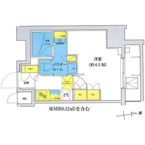 1K 間取り図