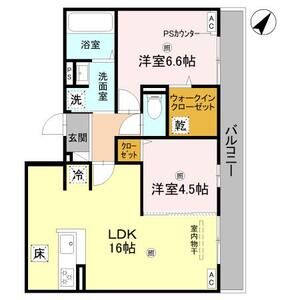 2LDK 間取り図