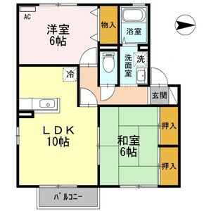 2LDK 間取り図