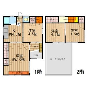 4K 間取り図