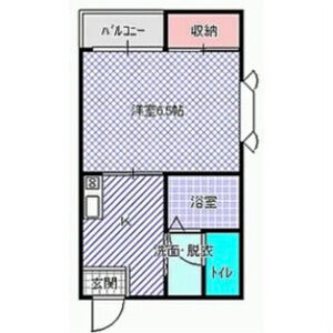 1K 間取り図