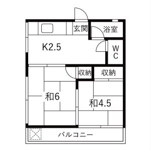 2K 間取り図