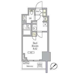 1K 間取り図