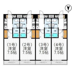 1K 間取り図