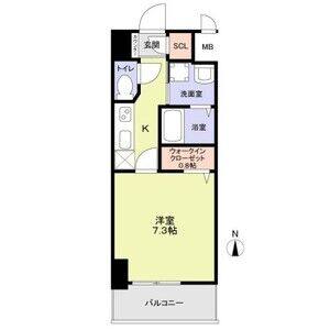 1K 間取り図