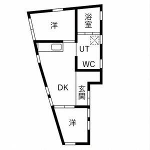2DK 間取り図