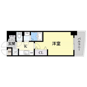 1K 間取り図