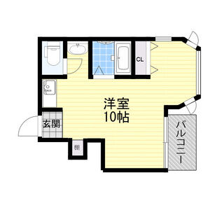 ワンルーム 間取り図