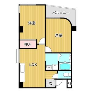 2LDK 間取り図
