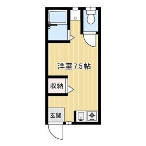 ワンルーム 間取り図