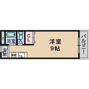 ワンルーム 間取り図