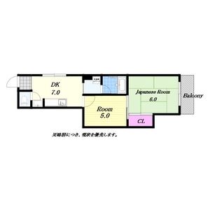 2DK 間取り図