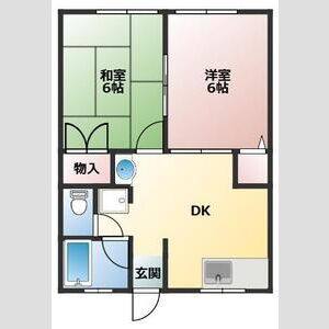 2DK 間取り図