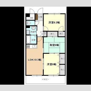 3LDK 間取り図