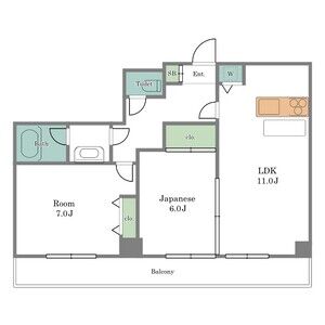 2LDK 間取り図