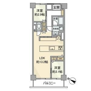 2LDK 間取り図