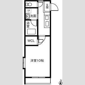 1K 間取り図