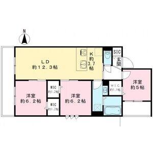 3LDK 間取り図