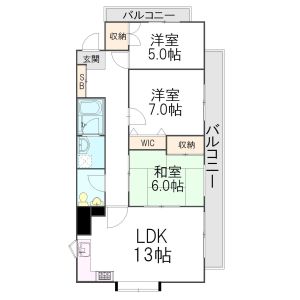 3LDK 間取り図