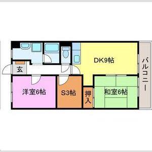 2DK 間取り図
