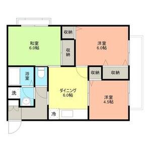 3DK 間取り図