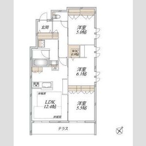 3LDK 間取り図