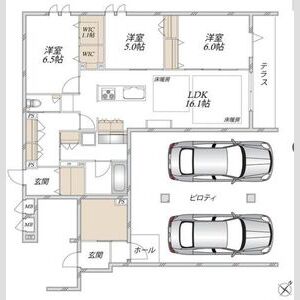 3LDK 間取り図