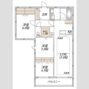3LDK 間取り図