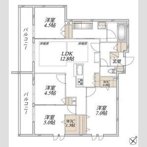 4LDK 間取り図