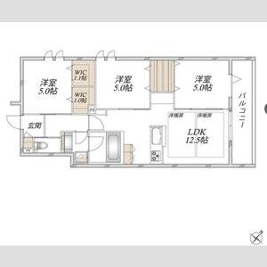 3LDK 間取り図