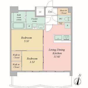 2LDK 間取り図