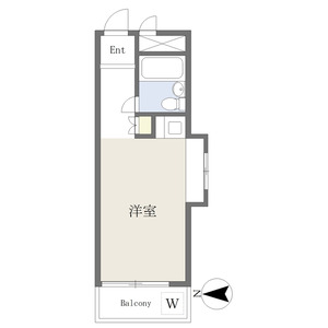 ワンルーム 間取り図