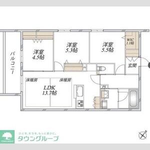 3LDK 間取り図