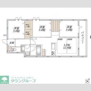 3LDK 間取り図