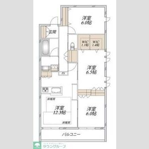 3LDK 間取り図