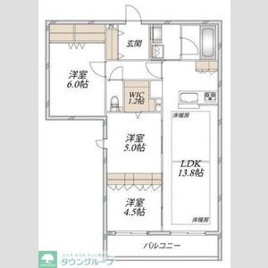 3LDK 間取り図