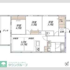 3LDK 間取り図
