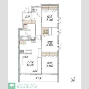 3LDK 間取り図