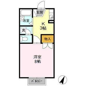 1K 間取り図