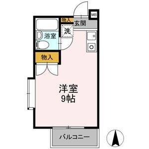 ワンルーム 間取り図