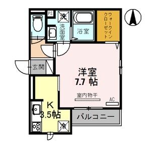 ワンルーム 間取り図