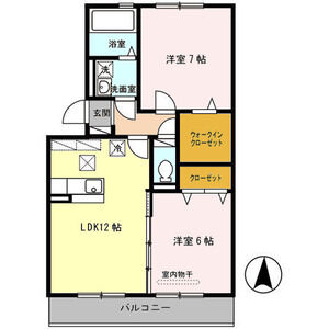 2LDK 間取り図