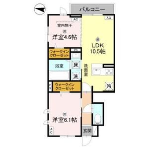 2LDK 間取り図