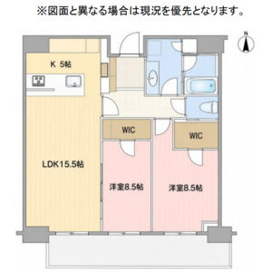 2LDK 間取り図